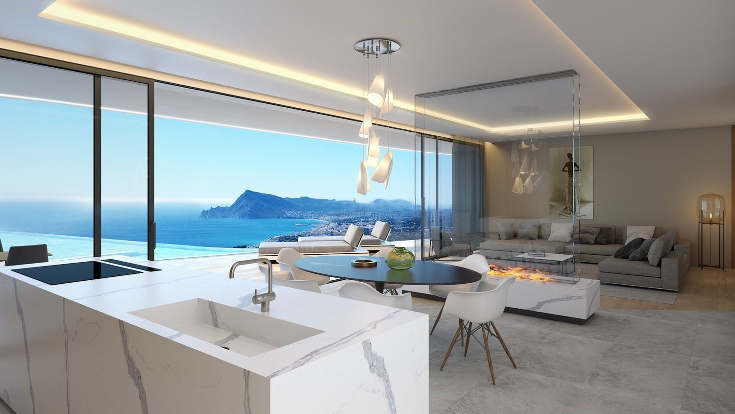 Villa à vendre avec 4 chambres et piscine à Altea