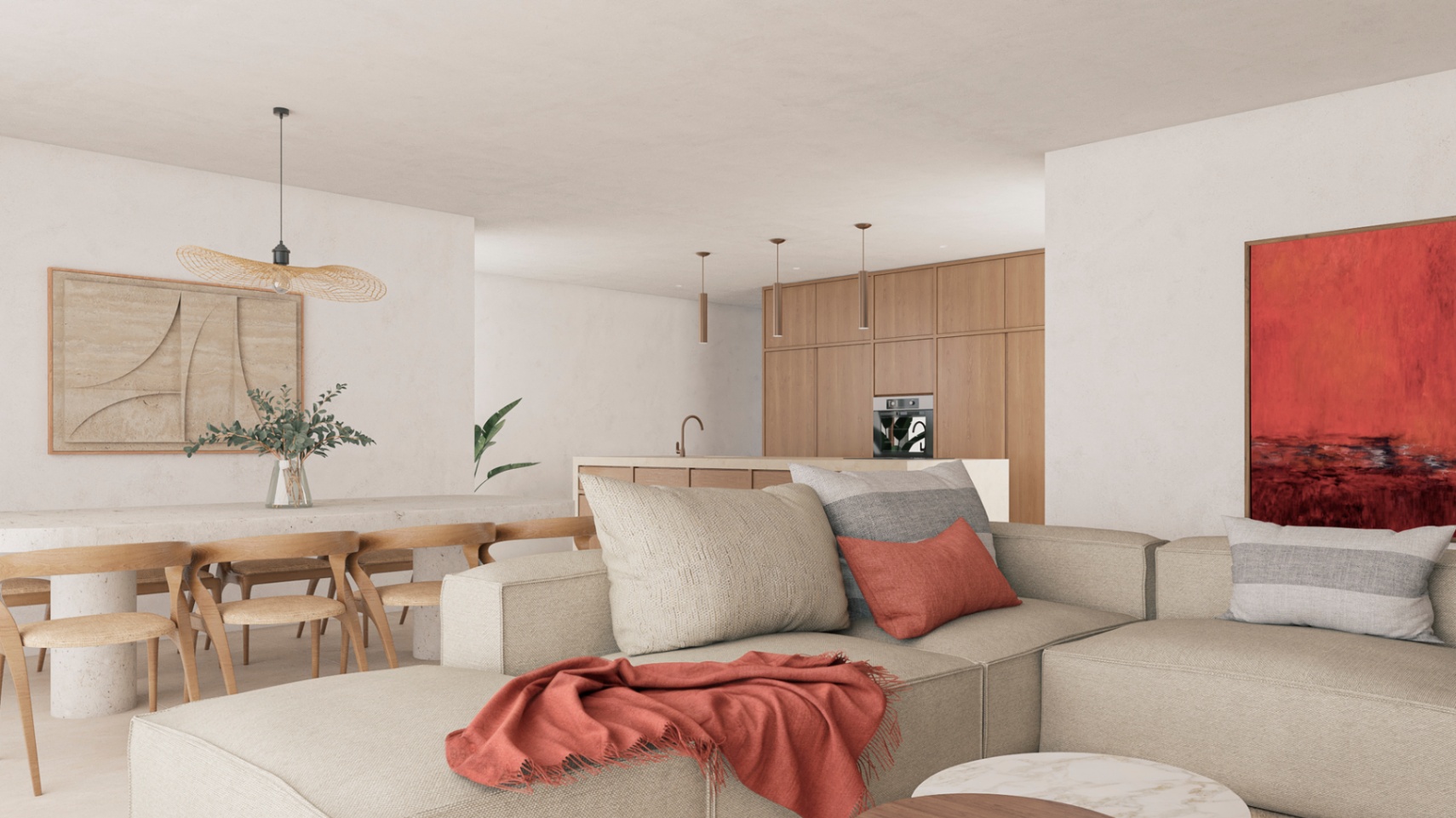 Modern villa with sea views for sale in Moraira