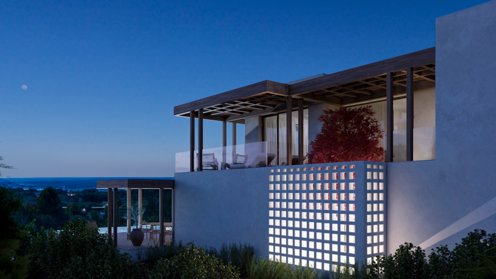 Modern villa with sea views for sale in Moraira